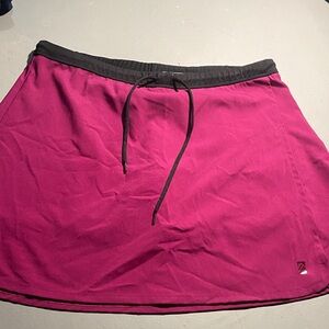 Alpine Design Fuchsia Mini Skirt with Black Trim Large